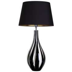 Lampa stołowa Modena Black L036082240 s abażurowa