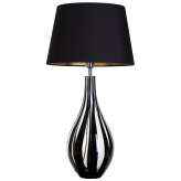 Lampa stołowa Modena Black L036082240 s abażurowa