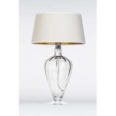 Lampa stołowa Bristol transparent Black L046311503 s abażurowa