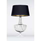 Lampa stołowa Oxford transparent Black L048311514 s abażurowa