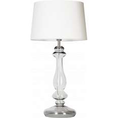 Lampa stołowa Versailles transparent Black L204361228 s abażurowa