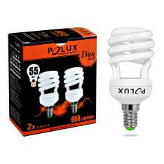 Świetlówka energooszczędna Duopack T2 11W E14 2700K