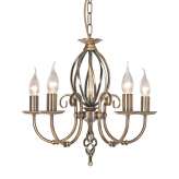 Lampa wisząca Artisan 5LT Chandelier Aged Brass Art5 Agd Brass stylowa świecznikowa