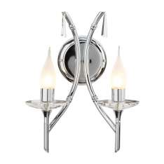 Kinkiet Bathroom Brightwell 2Lt Wall Light chrome Bath | Br2 chrome łazienkowy IP44