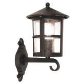 Kinkiet ogrodowy Hereford Grande Wall Up Lantern Bl22 | G Black IP20 stylowy