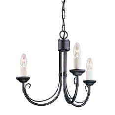 Lampa wisząca Chartwell 3LT Chandelier Black Ch3 Black stylowa świecznikowa