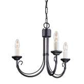 Lampa wisząca Chartwell 3LT Chandelier Black Ch3 Black stylowa świecznikowa