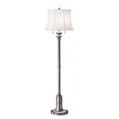 Lampa podłogowa Stateroom 2Lt Floor lamp Antique Nickel | Staterm Fl An nowoczesna abażurowa