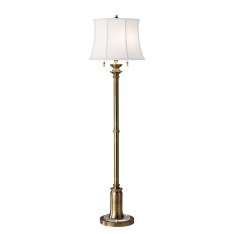 Lampa podłogowa Stateroom 2Lt Floor lamp Bali Brass | Staterm Fl stylowa abażurowa