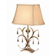Lampa stołowa Lily Table lamp Antique Bronze Ll | Ant stylowa abażurowa