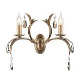 Kinkiet Lily 2Lt Wall Light Antique Bronze Ll2 Ant stylowy świecznikowy