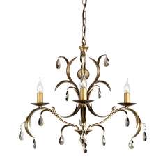 Lampa wisząca Lily 3LT Chandelier Antique Bronze Ll3 Ant świecznikowa stylowa