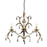 Lampa wisząca Lily 3LT Chandelier Antique Bronze Ll3 Ant świecznikowa stylowa
