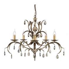Lampa wisząca Lily 5LT Chandelier Antique Bronze Ll5 Ant świecznikowa stylowa