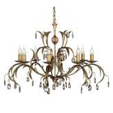 Lampa wisząca Lily 8LT Chandelier Antique Bronze Ll8 Ant świecznikowa stylowa