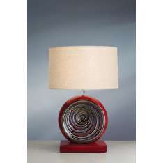 Lampa stołowa Red Swirl Table lamp Lui | Red Swirl nowoczesna abażurowa