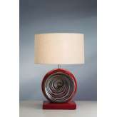 Lampa stołowa Red Swirl Table lamp Lui | Red Swirl nowoczesna abażurowa