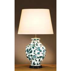 Lampa stołowa Teal Flowers Table lamp Lui | Teal Flowers stylowa abażurowa