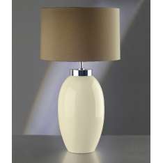 Lampa stołowa Victor Large Cream Table lamp Lui | Victor Lg Cr nowoczesna abażurowa