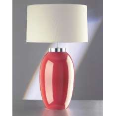 Lampa stołowa Victor Large Red Table lamp Lui | Victor Lg Rd nowoczesna abażurowa