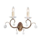 Kinkiet Lunetta 2Lt Wall Light Bronze Lun2 Bronze stylowy świecznikowy