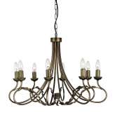 Lampa wisząca Olivia 8LT Chandelier Black | Gold Ov8 Blk | Gold stylowa