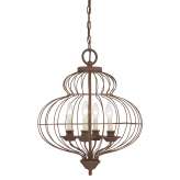 Lampa wisząca Laila 4Lt Chandelier | Laila4B stylowa świecznikowa