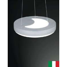 RONDO 1141 EGOLUCE LAMPA WISZĄCA WŁOSKA NOWOCZESNA BIAŁY/ ALUMINIUM IP40