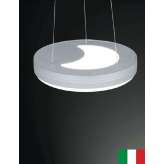 RONDO 1141 EGOLUCE LAMPA WISZĄCA WŁOSKA NOWOCZESNA BIAŁY/ ALUMINIUM IP40
