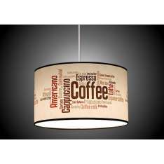 Lampa wisząca abażur New Art Coffee 0107