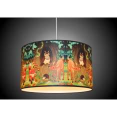 Lampa wisząca abażur New Art Bambi 0109