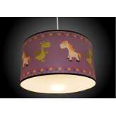 Lampa wisząca abażur New Art Purple Unicorn 0153