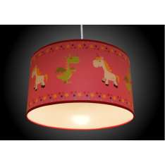 Lampa wisząca abażur New Art Pink Unicorn 0154