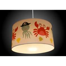 Lampa wisząca abażur New Art Krab 0159