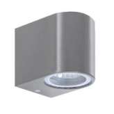 Kinkiet Mini 6001 Al IP44 LED GU10 230V lub halogen GU10 Max 35W | 230V srebrny