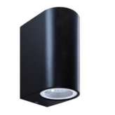 Kinkiet Mini 6002 Bl IP44 2 x LED GU10 230V lub 2 x halogen GU10 Max 35W | 230V czarny