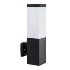 Kinkiet Inox kwadratowa Ss802 - A Bl IP44 E27 40W | 230V czarny