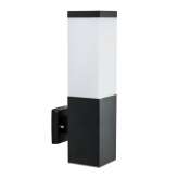 Kinkiet Inox kwadratowa Ss802 - A Bl IP44 E27 40W | 230V czarny