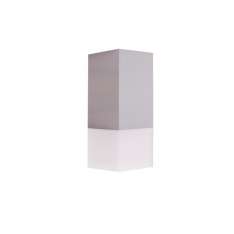 Lampa sufitowa zewnętrzna Cube Al. Cb - S Al IP44 E27 LED E27 Cfl Max 20W | 230V srebrny