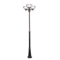 Latarnia ogrodowa | parkowa kule z koszykiem 262 Ogmw 3 Kpo 250 IP43 3 x E27 60W | 230V czarny