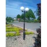 Latarnia ogrodowa | parkowa kule Classic Ogmw 2 300 IP43 2 x E27 100W | 230V czarny