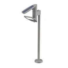 Słupek ogrodowy Zeta Solar P9011 - 850 IP44 6 x LED x 0,4W | 3,6V srebrny