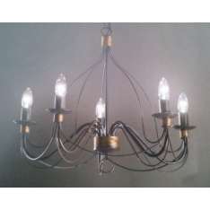 Oprawa wisząca Corte Sp5 Ruggine 5 x 40W E14 57187