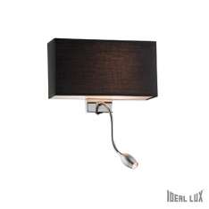 Kinkiet Hotel Ap2 Nero Max 1 x 60W E27 + 1 x 1 W LED 35956