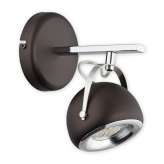 Kinkiet Flavio 1 | chrom + rdza wenge O2400 K1 Rw