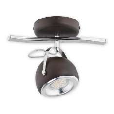 Lampa sufitowa Flavio Spot 1 | chrom + rdza wenge O2401 P1 Rw