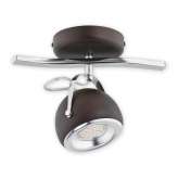 Lampa sufitowa Flavio Spot 1 | chrom + rdza wenge O2401 P1 Rw