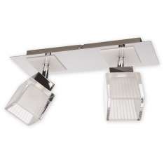 Lampa sufitowa Oxen Spot 2 | chrom + biały O2002 P2
