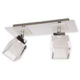Lampa sufitowa Oxen Spot 2 | chrom + biały O2002 P2