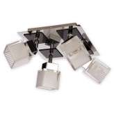 Lampa sufitowa Oxen Spot 4 | chrom + czarny O2004 P4 Cza